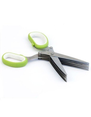 Tijeras para verduras, hierbas y vegetales pica cilantro, perejil, cuatro en una