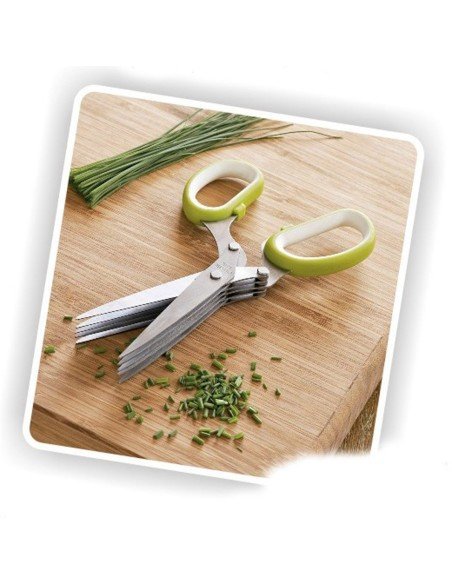 Tijeras para verduras, hierbas y vegetales pica cilantro, perejil, cuatro en una Tijeras para verduras, hierbas y vegetales pica cilantro, perejil, cuatro en una