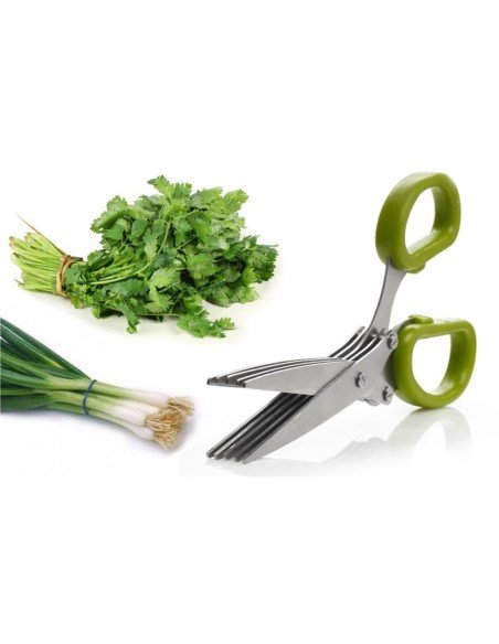 Tijeras para verduras, hierbas y vegetales pica cilantro, perejil, cuatro en una Tijeras para verduras, hierbas y vegetales pica cilantro, perejil, cuatro en una