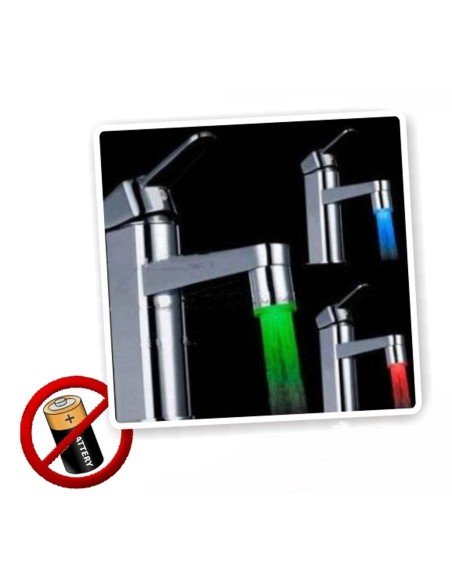 Luz Led Multicolor para Grifo con dínamo (relaxing Shower) Luz Led Multicolor para Grifo con dínamo (relaxing Shower)