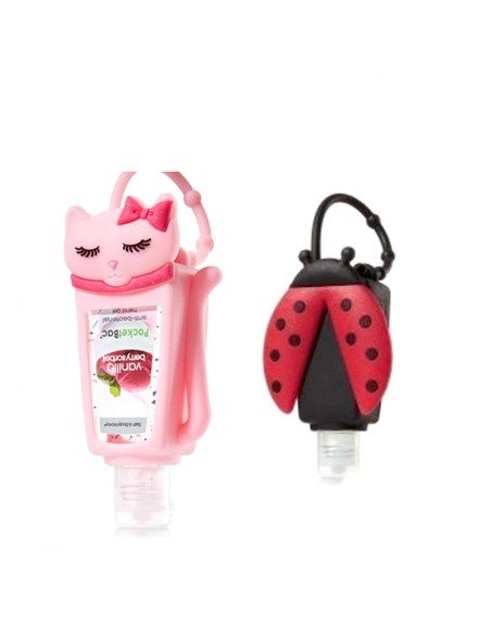 Estuche funda de silicona con figuras para Gel antibacterial