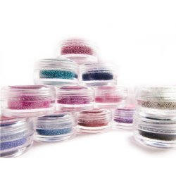 Kit x 12 Decoración de Uñas Micro esferas caviar 
