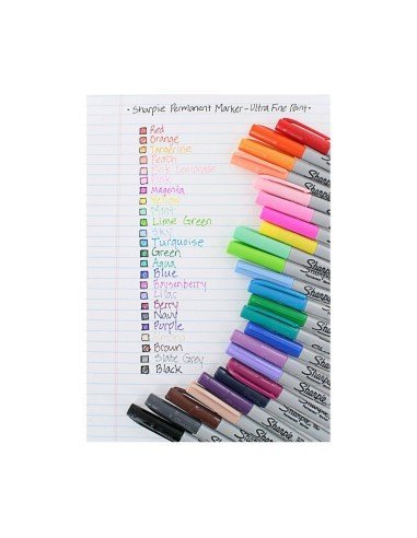 Sharpie Punta UltraFina Marcador Permanente  (24 unidades)