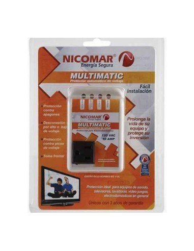Protector de Voltaje 120V/10A MultiMatic
