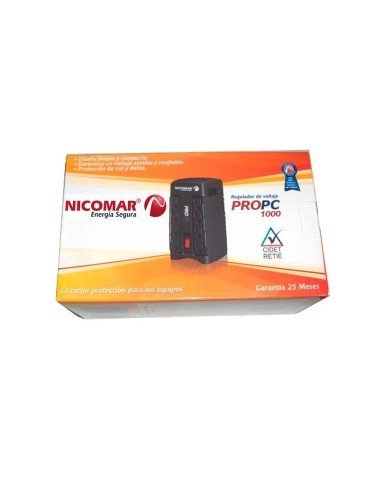 Regulador Electrónico de Voltaje ProPC1000 de 8 Salidas para computadores