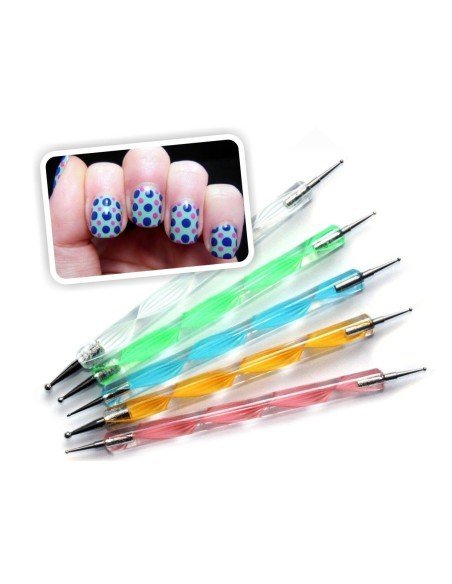 Set con 10 Punteros Dotting Pen para Decoración de Uñas Set con 10 Punteros Dotting Pen para Decoración de Uñas