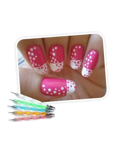 Set con 10 Punteros Dotting Pen para Decoración de Uñas