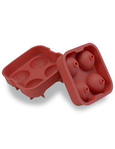 Molde de silicona para hacer 4 esferas de hielo 2"