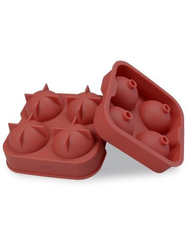 Molde de silicona para hacer 4 esferas de hielo 2"