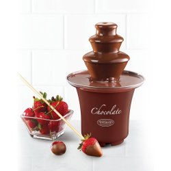 Mini Fuente de Chocolate Nostalgia 3 Niveles Fondue fresas y masmelos en fiestas