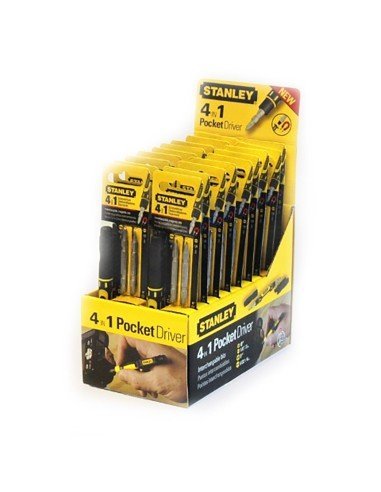 Destornillador Lapicero Stanley 66-344 Stuby Ratcheting multi 4 en 1