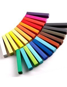 Caja de 24 Tizas tinte temporal Hair Chalk el Cabello Mecha Mechones 2