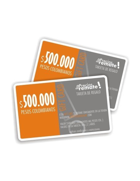 Tarjeta de Regalo 500.000 pesos, Gift Card El obsequio perfecto
