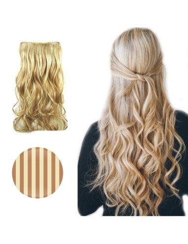 Cortina de cabello Ondulada Californianas Rubio Castaño