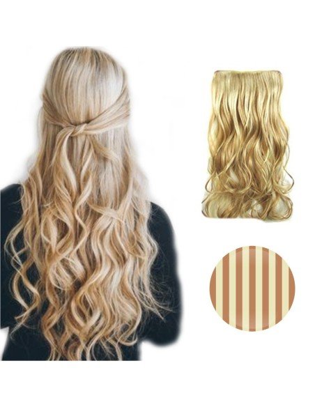 Cortina de cabello Ondulada Californianas Rubio Castaño