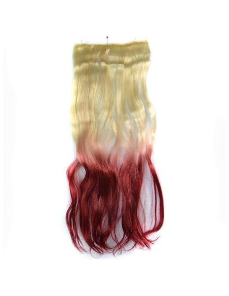 Cortina de cabello Ondulada Californianas Rubio Rojo Vino Cortina de cabello Ondulada Californianas Rubio Rojo Vino