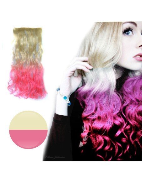 Cortina de cabello Ondulada Californianas Rubio Rosado Cortina de cabello Ondulada Californianas Rubio Rosado