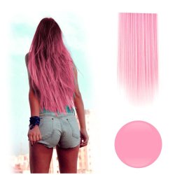 Extension de Cabello Unicolor Lisa Rosado
