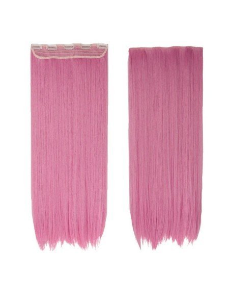 Extension Lisa Unicolor Cosplay tipo Cortina de cabello Eventos Fiesta