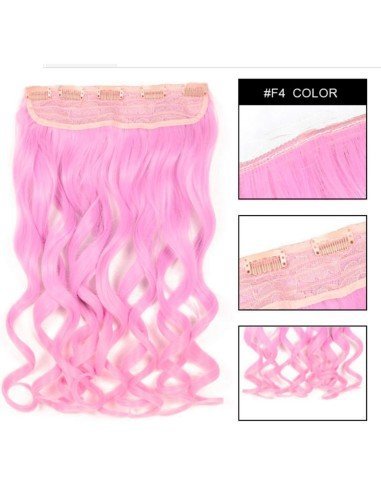 EExtension Ondulada Unicolor Cosplay tipo Cortina de cabello Eventos