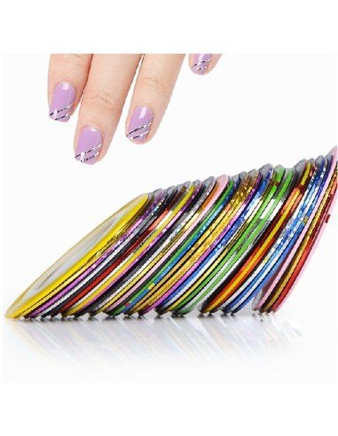 Cintas Nail Art Tirillas adhesivas para decorar tus uñas manicure