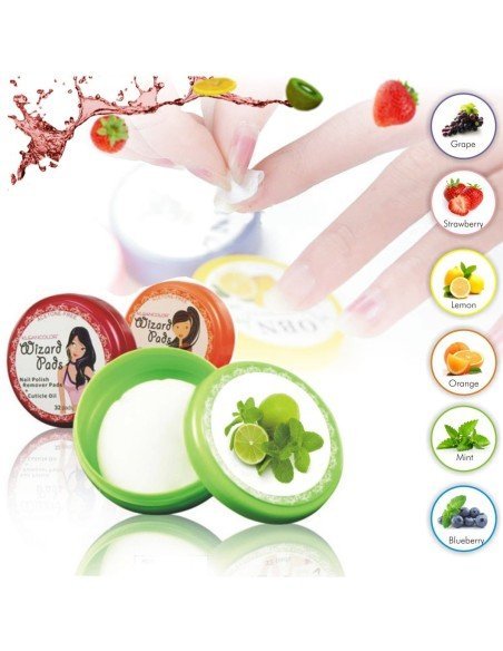 Cajita de pad para remover el esmalte KleanColor