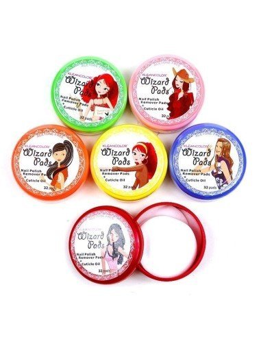 Cajita de pad para remover el esmalte KleanColor