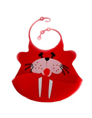 Babero de Silicona Animal Baby Bib Abeja Amarilla