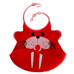 Babero de Silicona Animal Baby Bib Abeja Amarilla