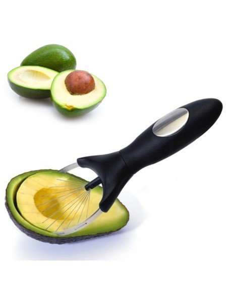 Rebanador y pelador de aguacate hace porciones perfectas para tu ensalada