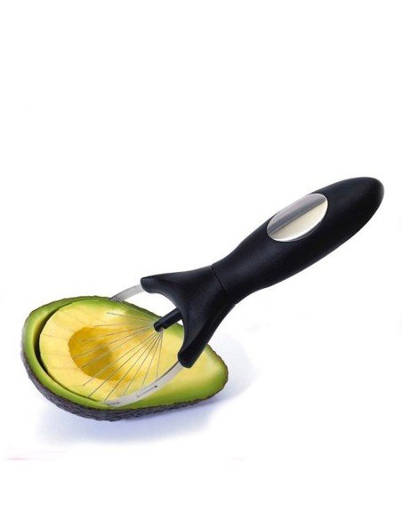 Rebanador y pelador de aguacate hace porciones perfectas para tu ensalada