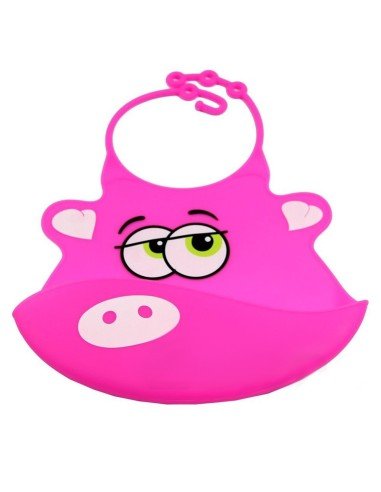 Babero de Silicona Animal Baby Bib Abeja Amarilla