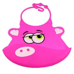 Babero de Silicona Animal Baby Bib Abeja Amarilla