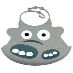 Babero de Silicona Animal Baby Bib Abeja Amarilla