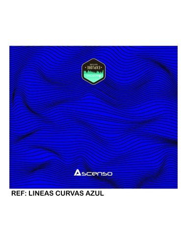Buff Multifuncional Ascenso Curvas Blue Azul