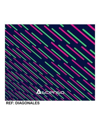 Buff Multifuncional Ascenso Diagonales Turquesa Pink