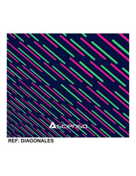 Buff Multifuncional Ascenso Diagonales Turquesa Pink Buff Multifuncional Ascenso Diagonales Turquesa Pink