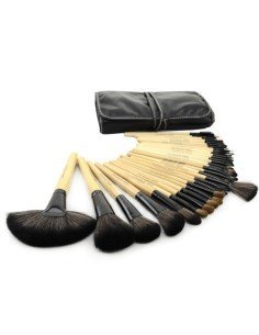 Set de 32 brochas y pinceles para maquillaje profesional