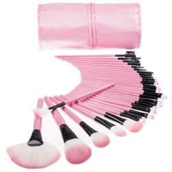 Set de 32 brochas y pinceles para maquillaje profesional