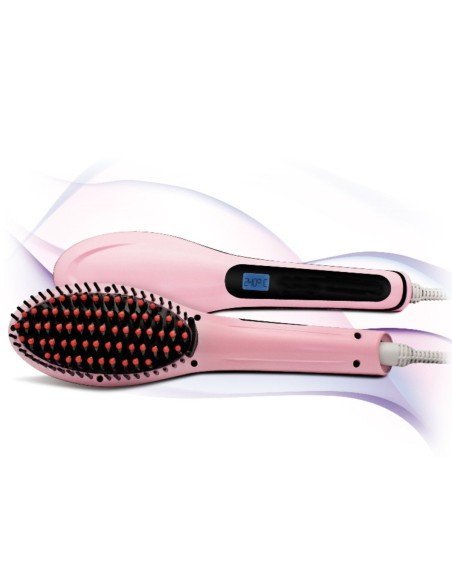 Cepillo Alisador Plancha Cabello Eléctrico Hairliss B-Fresh - Rosado