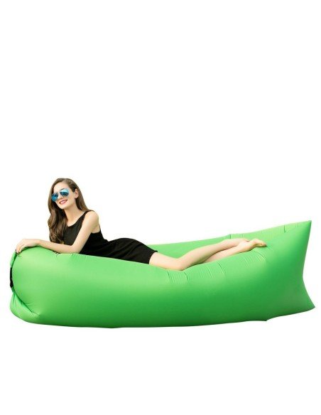 Sofá Inflable Lazy Bag + Bolso Relaxbag colchón Cloud Lounger playa, camping y exteriores