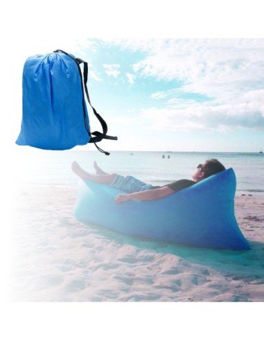 Sofá Inflable Lazy Bag + Bolso Relaxbag colchón Cloud Lounger playa, camping y exteriores