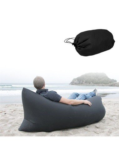Sofá Inflable Lazy Bag + Bolso Relaxbag colchón Cloud Lounger playa, camping y exteriores