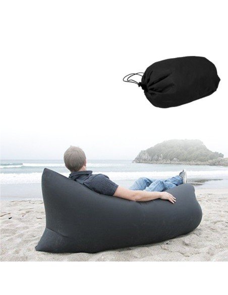 Sofá Inflable Lazy Bag + Bolso Relaxbag colchón Cloud Lounger playa, camping y exteriores
