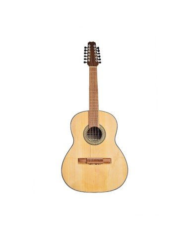 Tiple Pino Ciprés de 12 cuerdas Metálicas Instrumento Típico