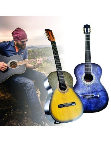 Guitarra Acustica Redonda La Clasica Finas Maderas Con Boquete