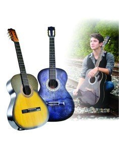 Guitarra Acustica Redonda La Clasica Finas Maderas Con Boquete