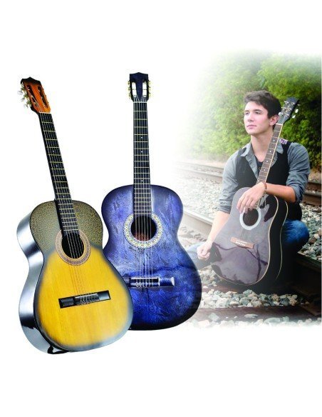 Guitarra Acustica Redonda La Clasica Finas Maderas Con Boquete