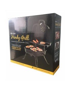 Asador al carbón Parrilla Portátil camping BBQ y sobre mesa de acero 2