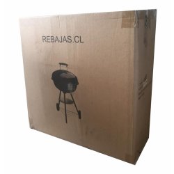 Parrilla Carbon Esmaltada Grande con Ruedas, Tapa y Reloj de Temperatura ideal para camping BBQ
